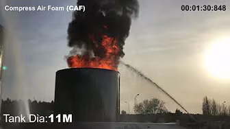 11M Fuel Tank Fire Demonstration with FFF/CAF